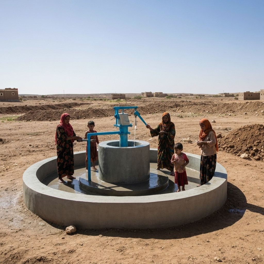 Clean Water Initiative - Yemen - humanitarian aid project showing impact in Sana'a, Yemen
